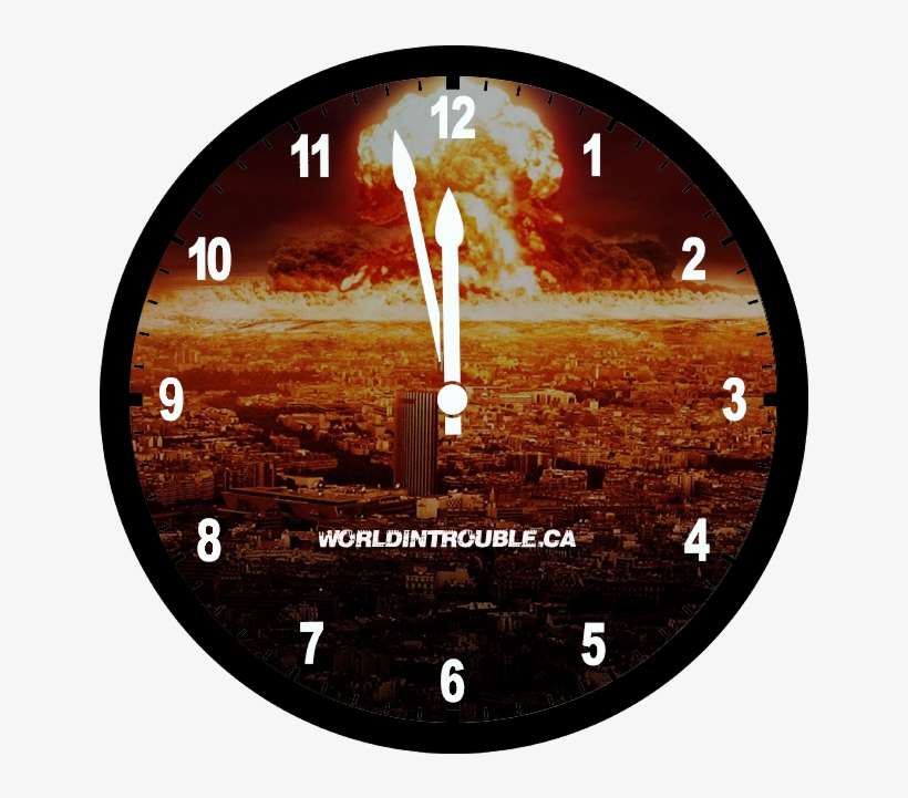 Doomsday Clock - 3rd World War Date, transparent png download