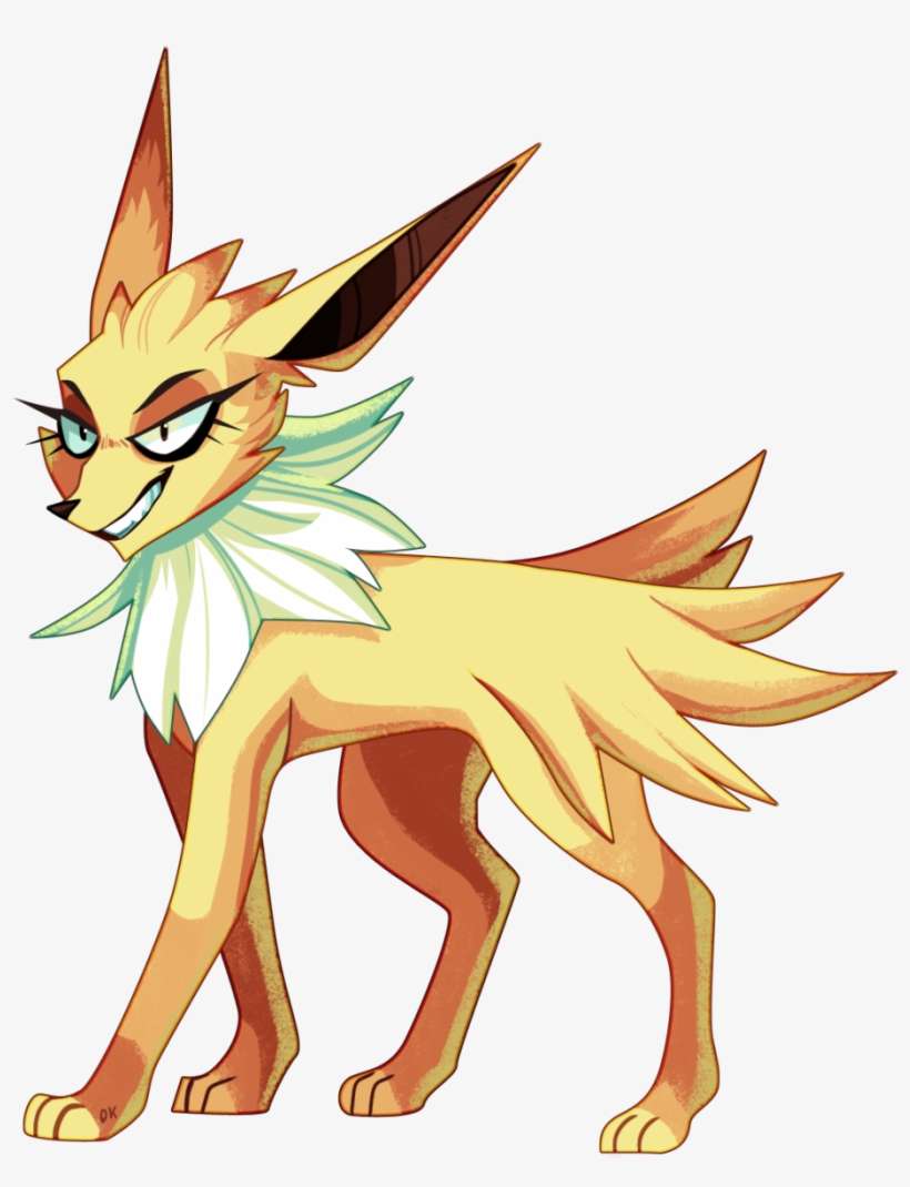 Pokemon My Art Fan Art Dumb Eevee Jolteon Flareon Vaporeon - Cartoon, transparent png download