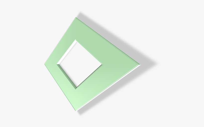 Geometric, Shape, 3d, Shadow, Diamond, Sage, Green - Shape, transparent png download
