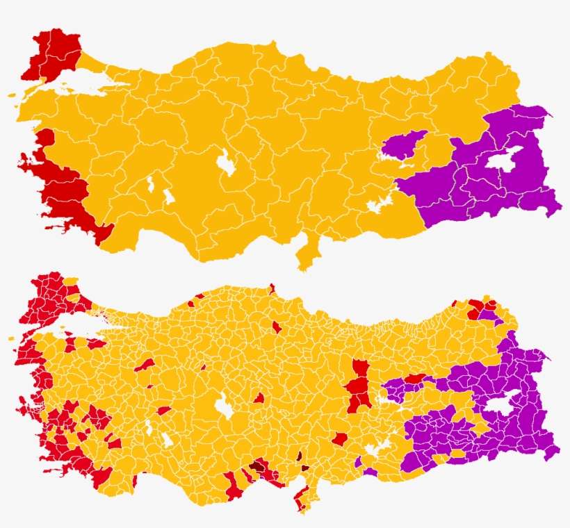 Turkish General Election, November 2015 Map Results Turkey Election