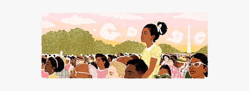 Google's Version Of History - Mlk Google Doodle 2018, transparent png download