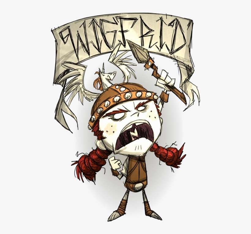 I Chose The Dress Which She Wears In Super Smash Bros - Don T Starve Wigfrid Memes, transparent png download