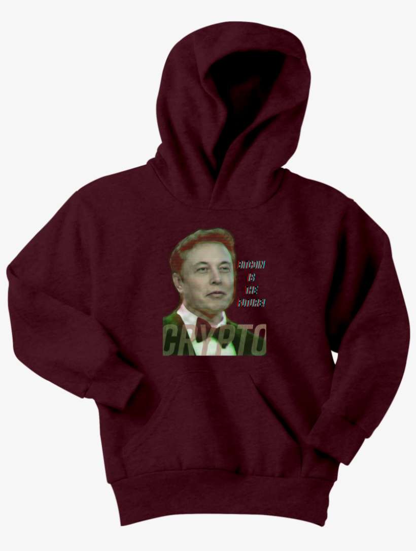 Elon Musk Bitcoin Is The Future Youth Hoodie - Shirt, transparent png download