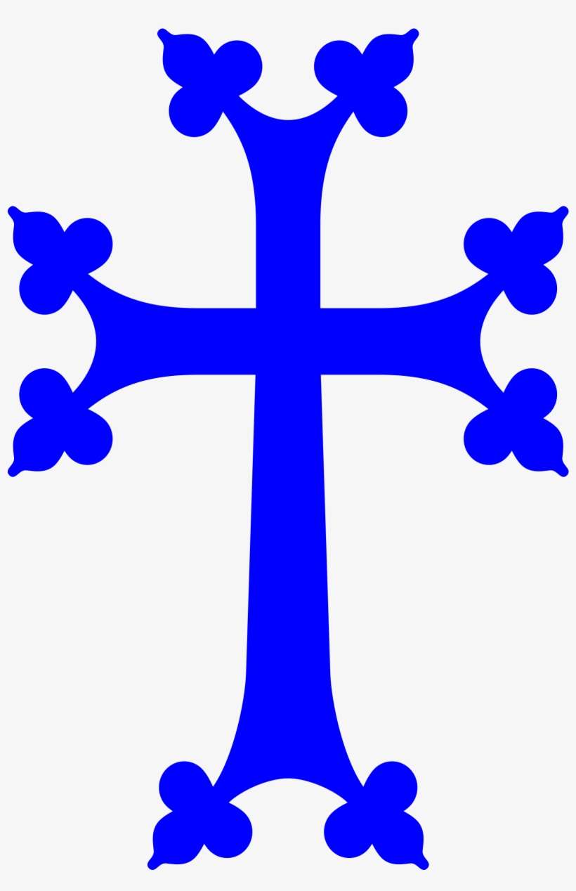 28 Collection Of Blue Cross Clipart Png - Armenian Cross Clip Art, transparent png download