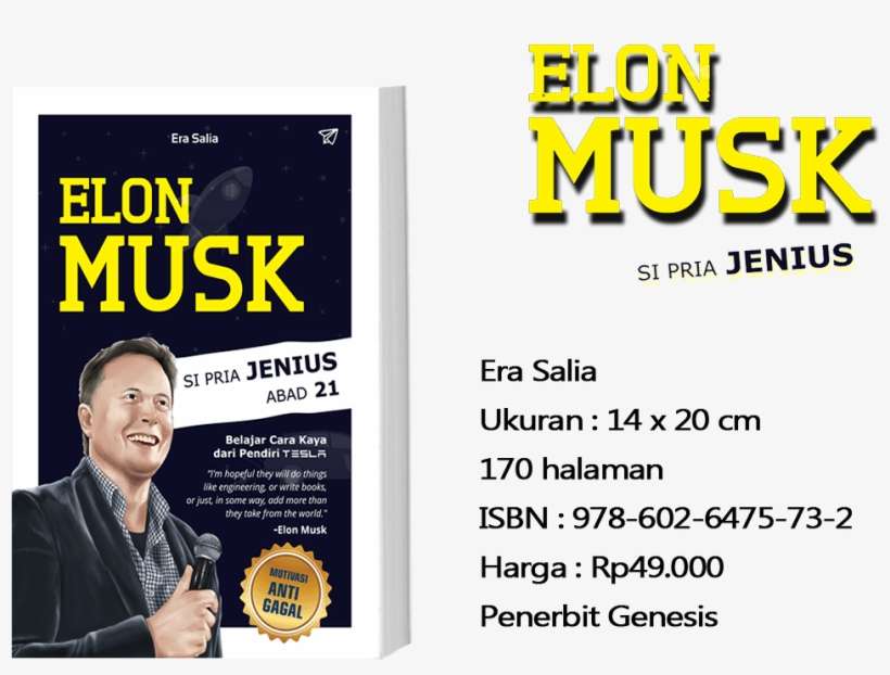 Elon Musk Si Pria Jenius Abad - High School, transparent png download