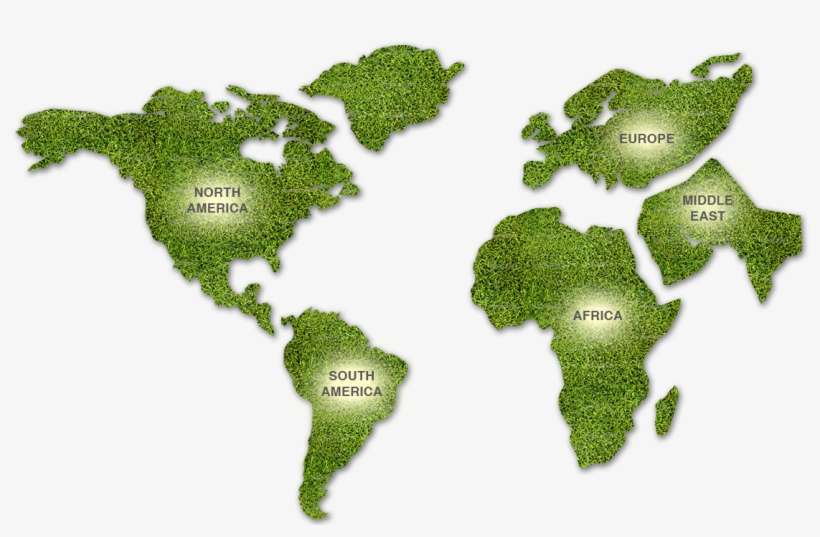 Elmich ›› Sustainable Eco-friendly Landscape & Architectural - World Map, transparent png download