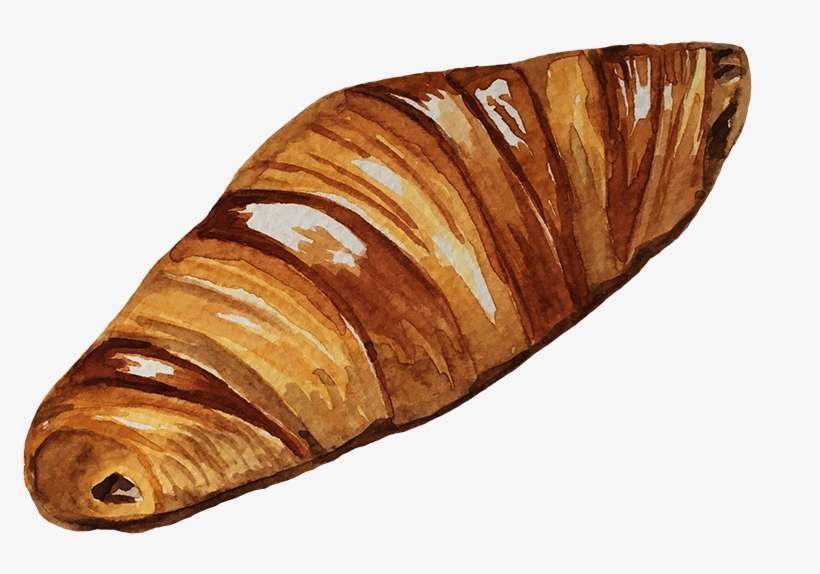 Croissant Illustration - Lye Roll, transparent png download