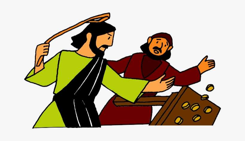 Preacher In Robe With Arms Outstretched Png - Jesus Chased The Money Changers, transparent png download