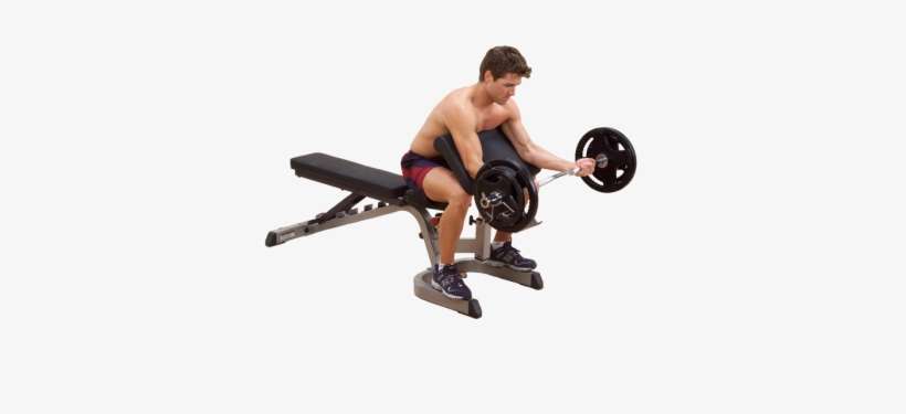 Body-solid Preacher Curl Bench Attachment - Body Solid Preacher Curl Station Attachment, transparent png download