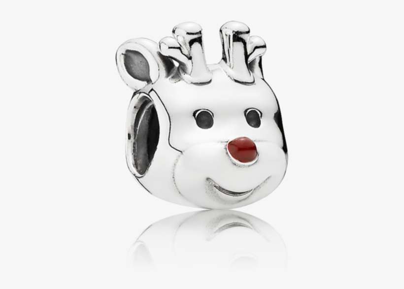 Red-nosed Reindeer, Red Enamel - Pandora Rudolph Charm, transparent png download