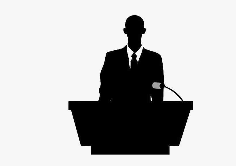 Preacher Seventh Day Adventist Reform Movement East - Speech Png Silhouette, transparent png download