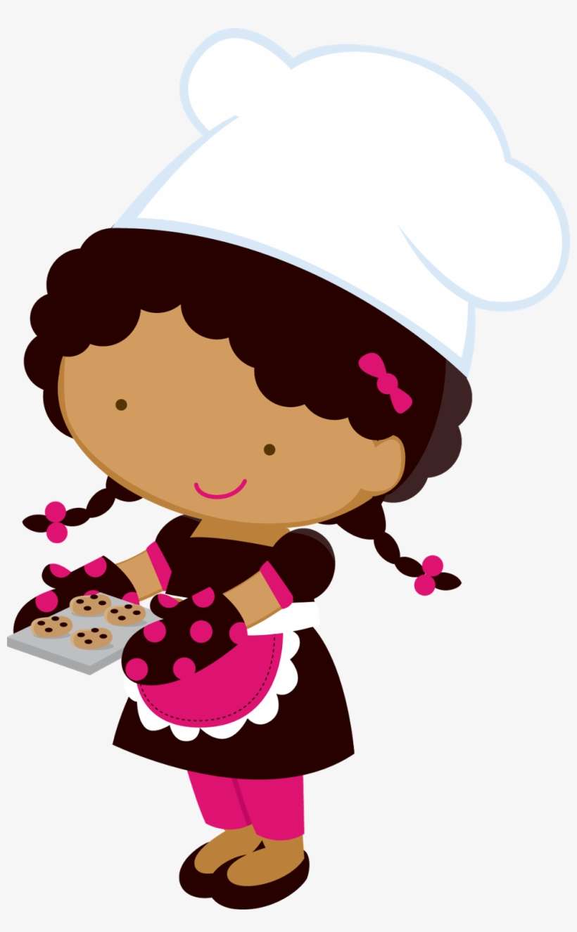 Girl Svg Royalty Free Download Huge - Little Girl Chef Clipart, transparent png download