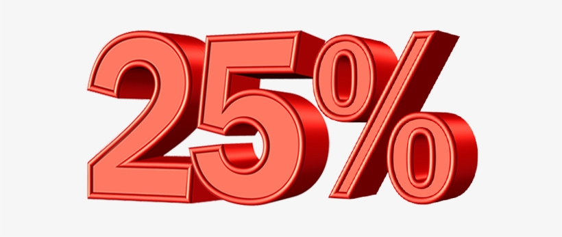 25 - 25% De Descuento, transparent png download