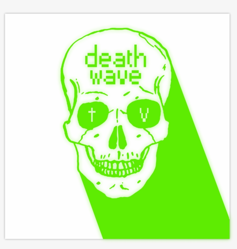 Deathwave Skull Logo [sticker] - Pizap Clip Art Png, transparent png download