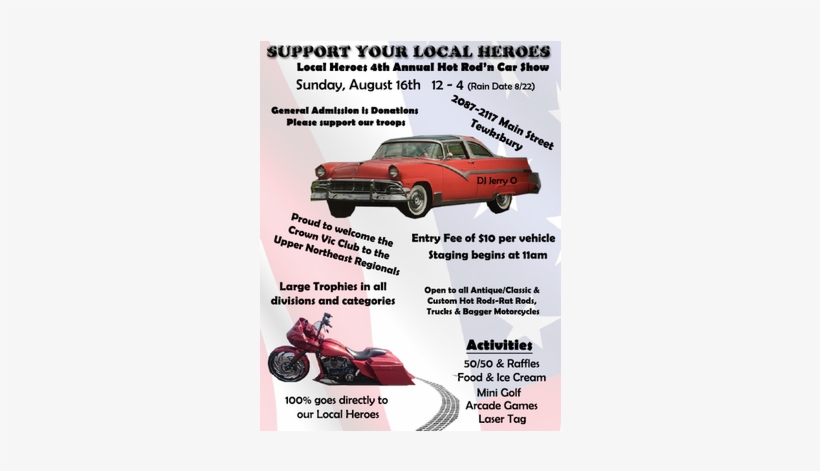 Support Your Local Heroes At The 4th Annual Hot Rod'n - Facebook, transparent png download
