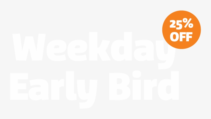 Weekday Early Bird 25% Off>> - Poster, transparent png download