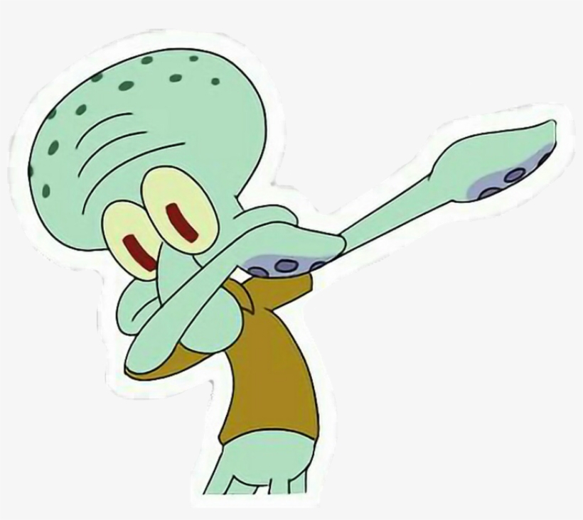 Top Images For Emoji Sponge On Picsunday - Dabbing Squidward, transparent png download