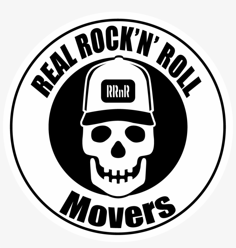 Rrnr Skull Logo - Real Rocknroll Movers, transparent png download