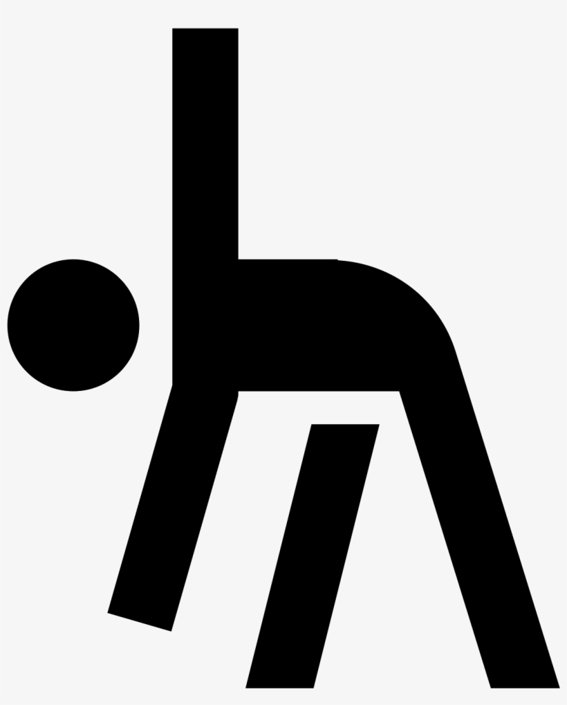 This Is A Picture Of A Stick Figure Person That Is - Gymnastics Icon, transparent png download