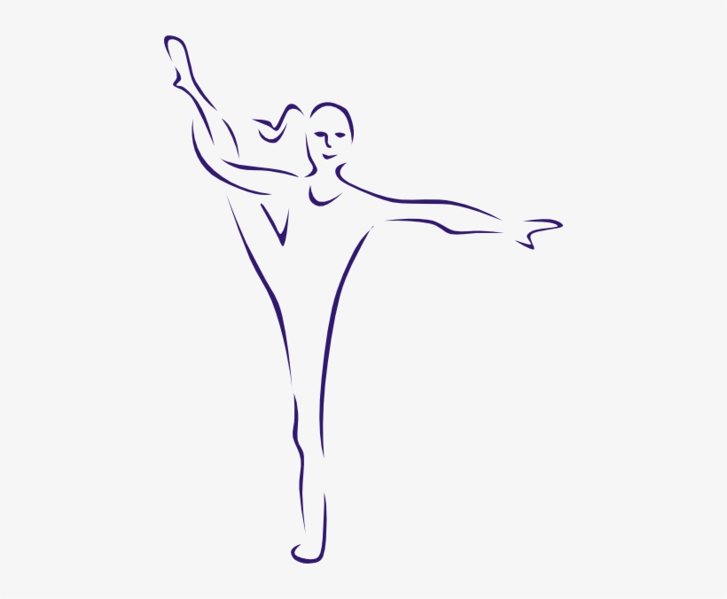 Gymnastics Line Drawings - Kolay Jimnastik Hareketleri Çizimleri, transparent png download