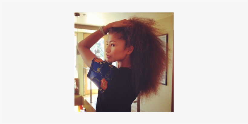 30 Beautiful Black Celebrities That Sill Rock Their - Zendaya Real Hair 2013, transparent png download