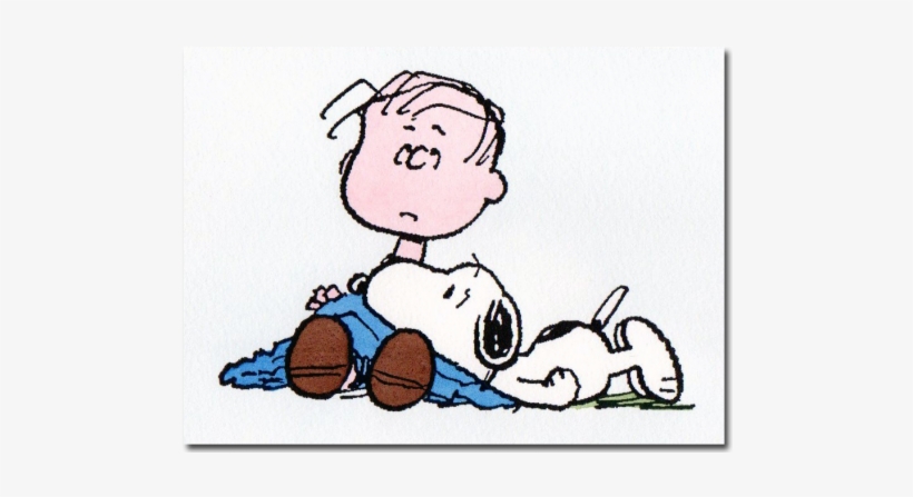 Peanuts "happiness" - Linus And Snoopy, transparent png download