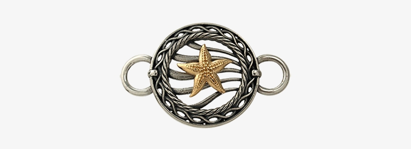 Starfish In Circle Fancy Open Wave Frame Topper - Engine, transparent png download