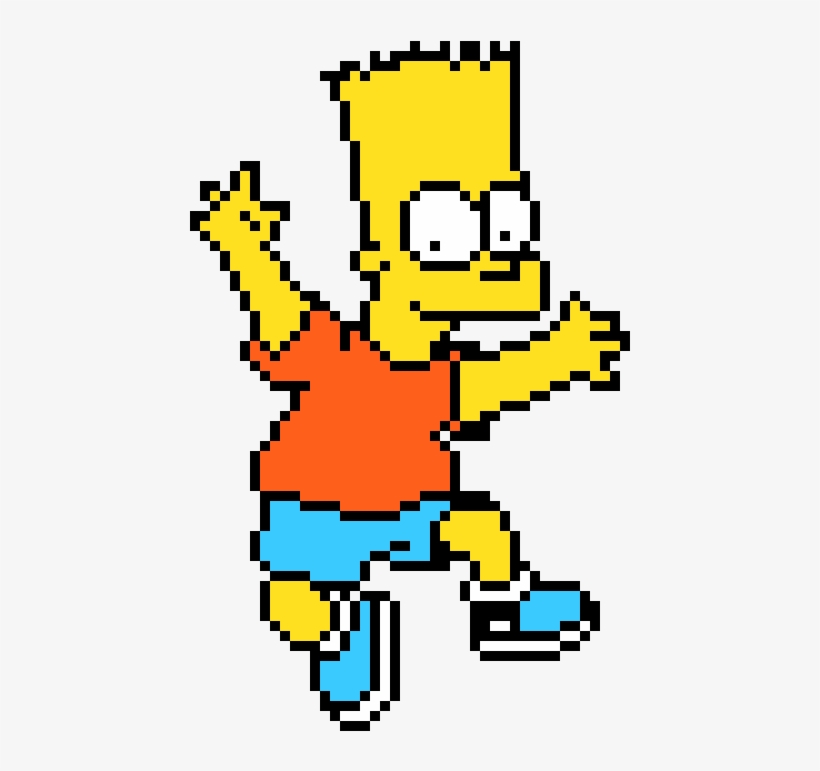 Bart Simpson - Bart Simpson Png Pixel, transparent png download