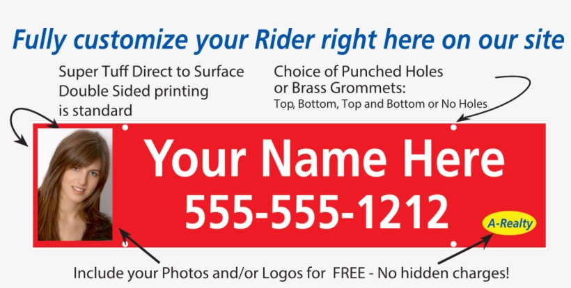 Realtor Sign Riders, transparent png download
