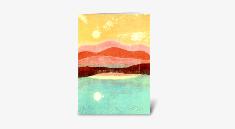 Earth And Sky By Katherine Hagstrum Greeting Card - Greeting Card, transparent png download