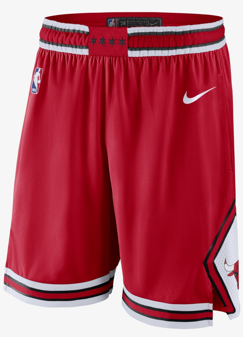 Nike Nba Chicago Bulls Swingman Road Shorts - Chicago Bulls Shorts, transparent png download