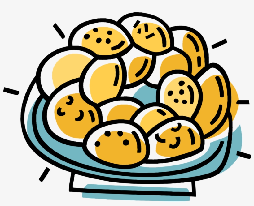 Vector Illustration Of Baking Plate Of Cookie Biscuits - Cookie, transparent png download