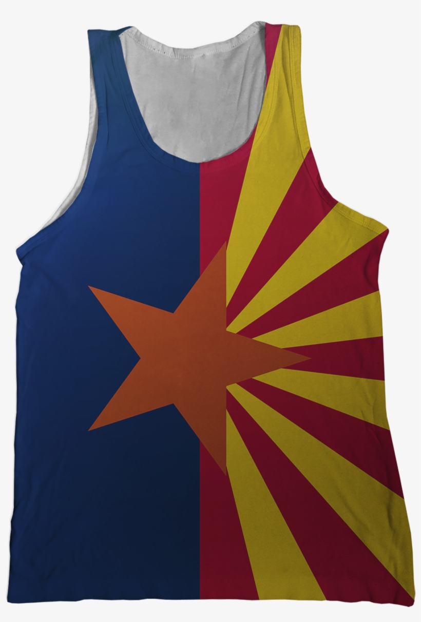 Arizona State Flag Tank Top - Arizona, transparent png download