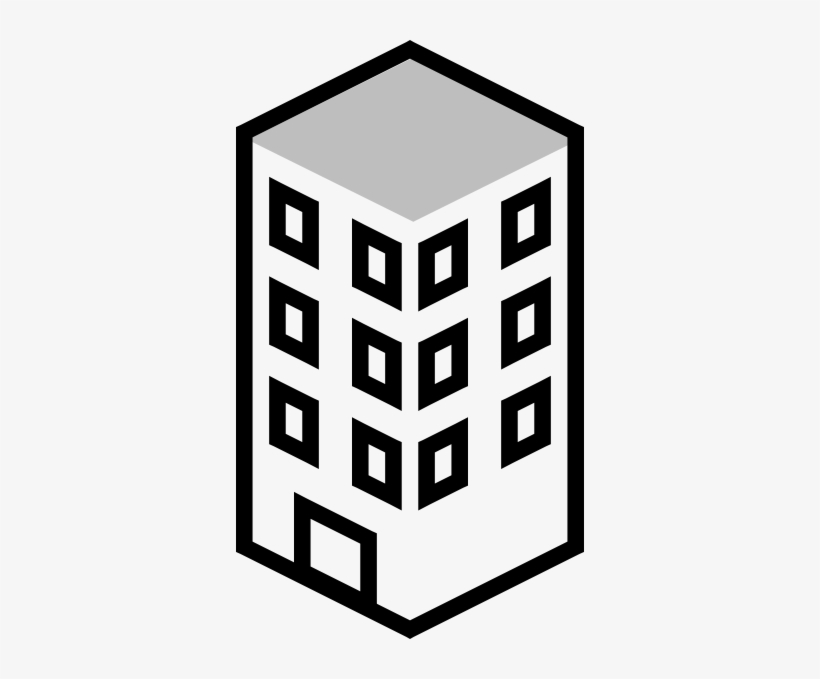 Building White Clip Art At Clker - Office Building Clip Art, transparent png download