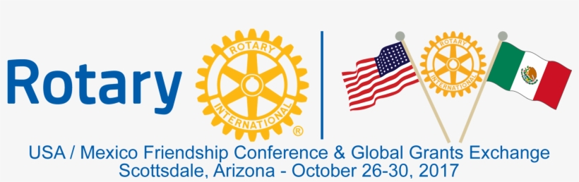 Mexican American Flag Png - Rotary International, transparent png download