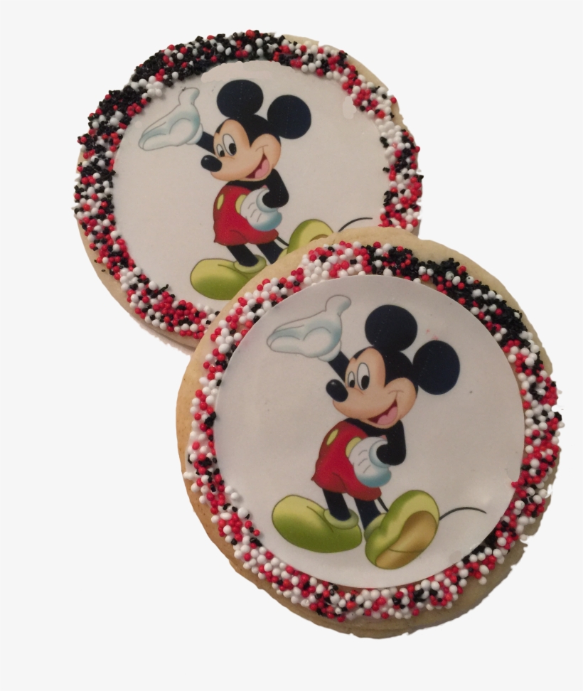 Mickey Mouse Sugar Cookies With Nonpareils - Mickey Mouse, transparent png download