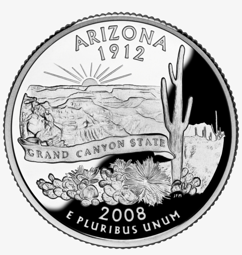 2008 Az Proof - State Quarter, transparent png download
