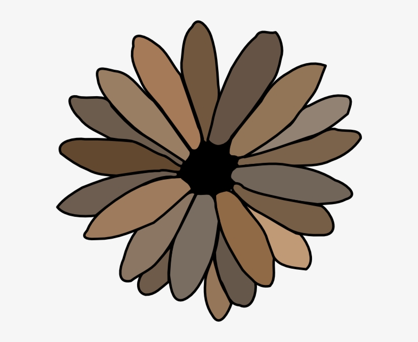 How To Set Use Gray Brown Daisy Svg Vector, transparent png download
