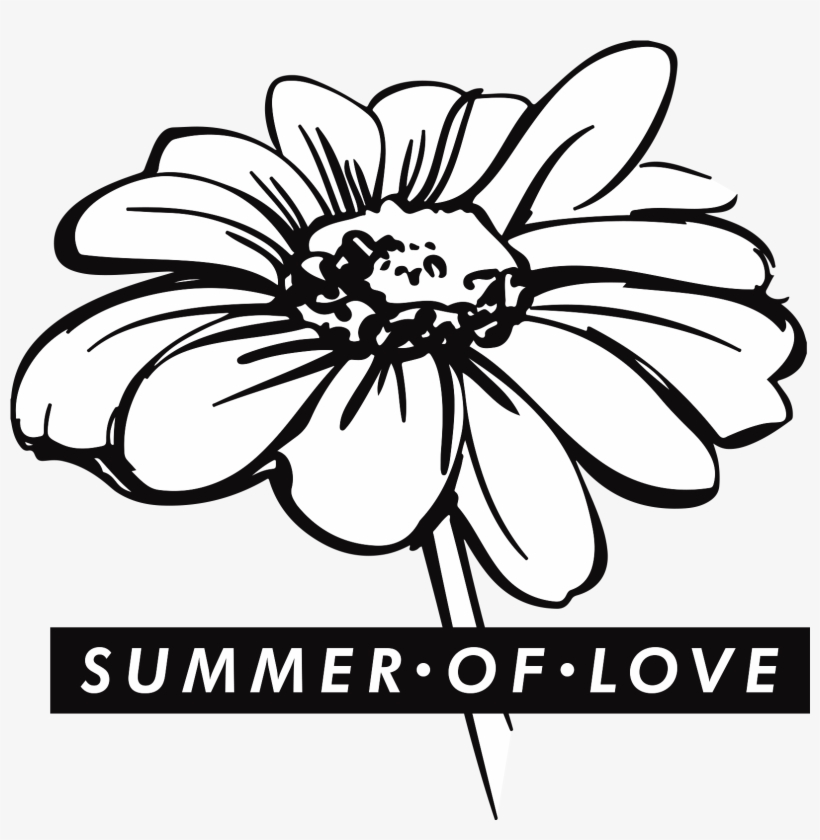 Image Black And White Common Flower Royalty Free Clip - Stamperia Stencil With Love 20x15cm, transparent png download