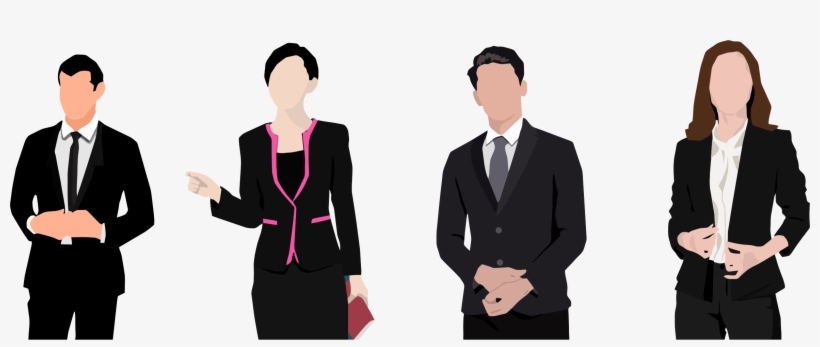 Banner Black And White Download Professionals Big Image Business Man And Woman Clipart Png Image Transparent Png Free Download On Seekpng