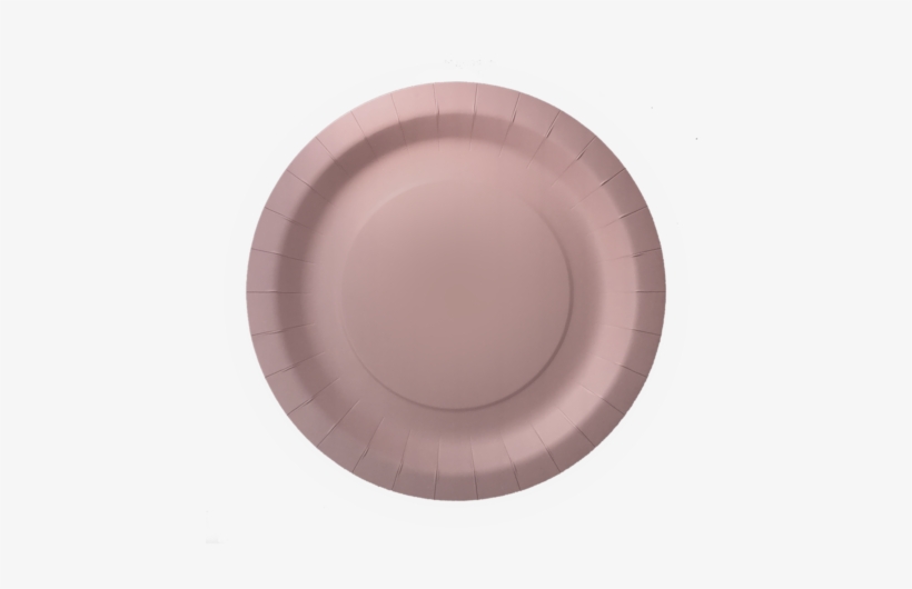 Pink Paper Plate - Plate, transparent png download
