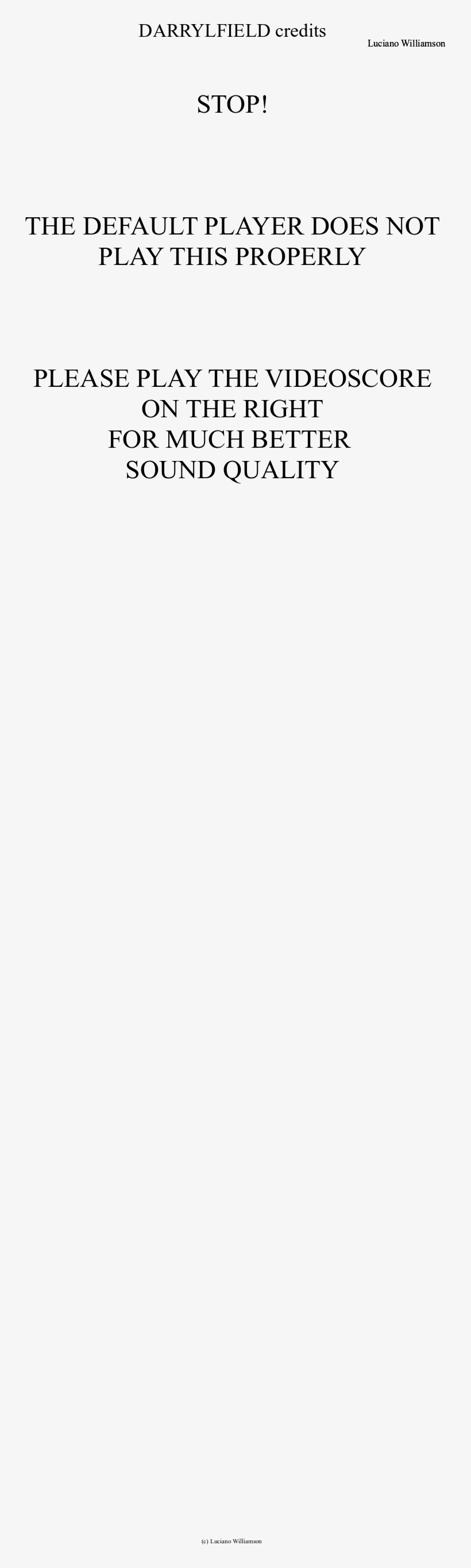 Darrylfield Credits Sheet Music Composed By Luciano - Ivory, transparent png download