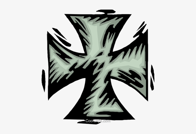Iron Cross Royalty Free Vector Clip Art Illustration - Clip Art, transparent png download