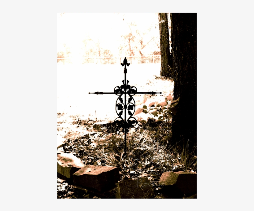 Roberts Cemetery Iron Cross - Wrought Iron Desk, transparent png download