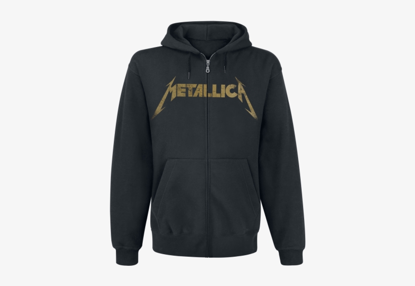 Hetfield Iron Cross Guitar Men Hooded Zip Black 80% - Metallica (hetfield Guitar) Backpatch, transparent png download
