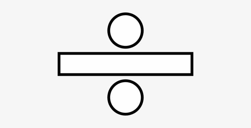 Math Shapes Clipart - Divide Sign, transparent png download