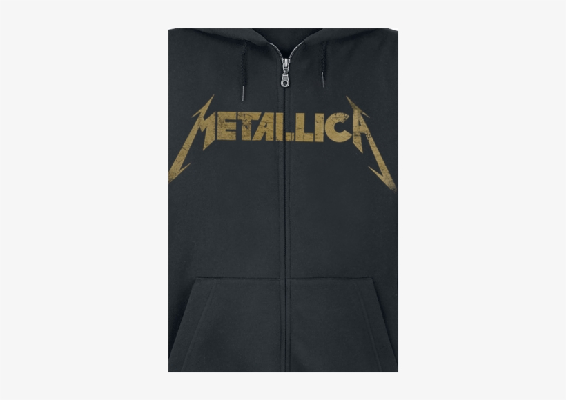 Hetfield Iron Cross Guitar Men Hooded Zip Black 80% - Metallica (hetfield Guitar) Backpatch, transparent png download