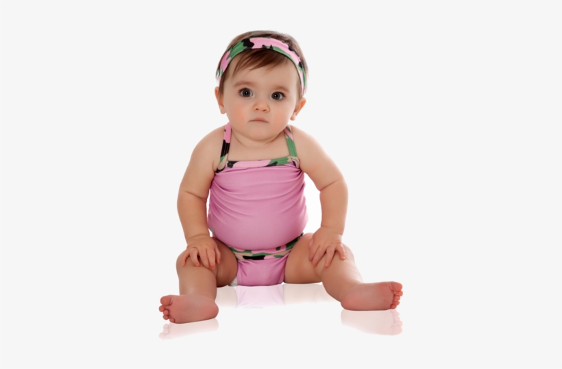 Patented Design Opens At Waist Fasten Baby Girl Pink - Sun Protective Clothing, transparent png download