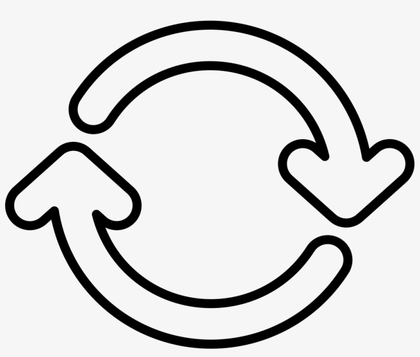 Png File - White Circle Arrows Png, transparent png download