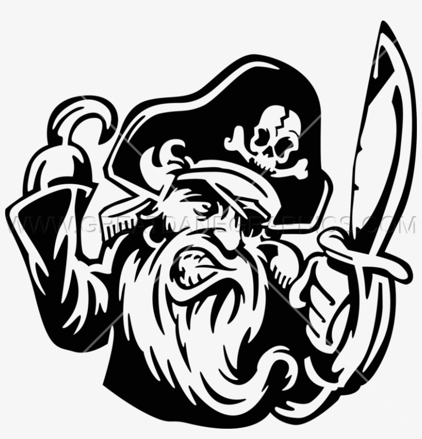 Pirate With Hook Drawing, transparent png download